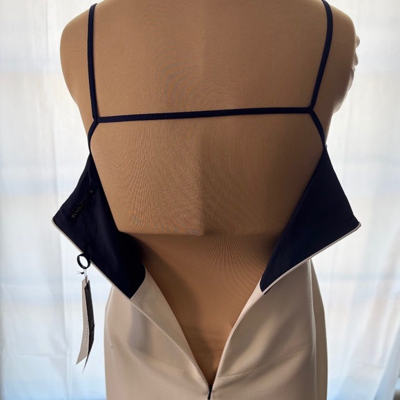 BLACK HALO Parks Colorblock Sleeveless Sheath Dress in Navy Porcelain NEW - Picture 8 of 16